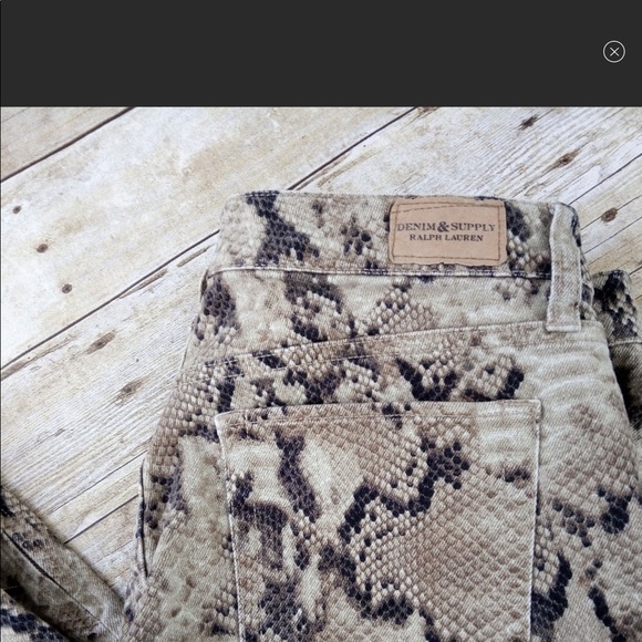 Ralph Lauren Denim Supply Python Jeans - Picture 6 of 7
